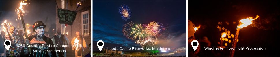 Fireworks images from around South East England